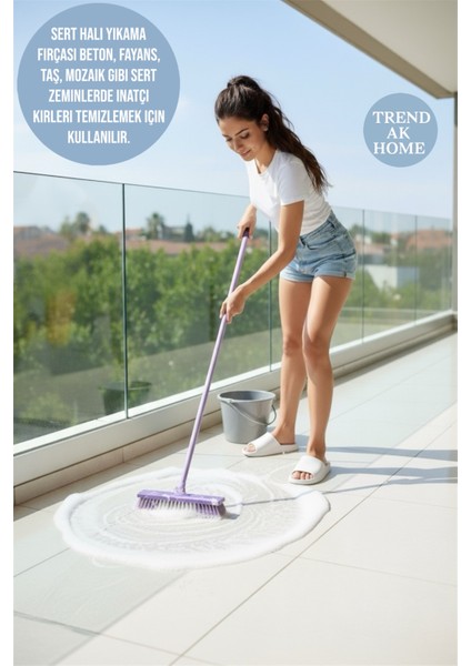 Lüks Sert Yer Halı Yıkama Fırçası Birden Fazla Alanda Çok Kullanışlı Fırça