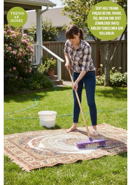 Lüks Sert Yer Halı Yıkama Fırçası Birden Fazla Alanda Çok Kullanışlı Fırça