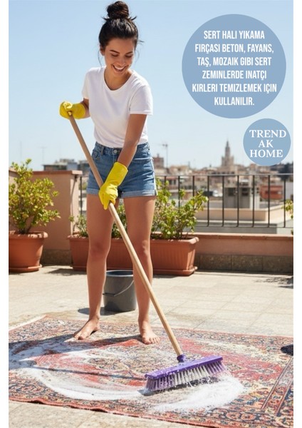 Lüks Sert Yer Halı Yıkama Fırçası Birden Fazla Alanda Çok Kullanışlı Fırça