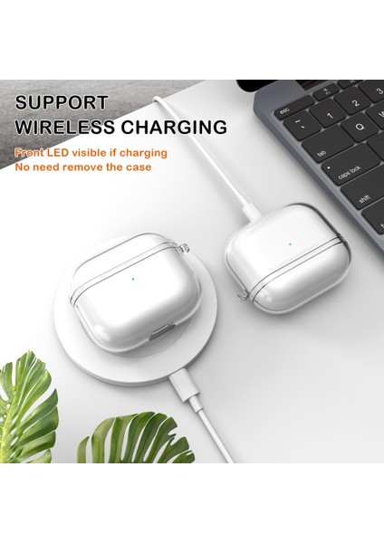 Apple Airpods 3. Nesil ile Uyumlu Kılıf Kristal Silikon Şeffaf Case indirimleri