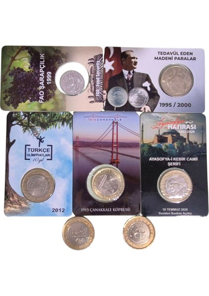 7 Adet Karışık Para Lotu