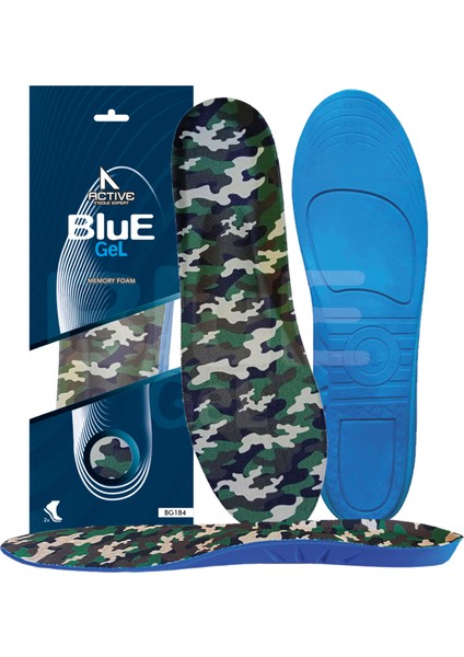 BG184.ML | Yumuşak Memory Foam, Darbe Emici, Ortopedik, Yorgunluk Alan, Asker Botları İç Tabanlık
