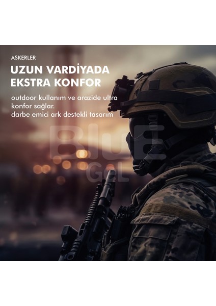 BG184.ML | Yumuşak Memory Foam, Darbe Emici, Ortopedik, Yorgunluk Alan, Asker Botları İç Tabanlık fırsatları