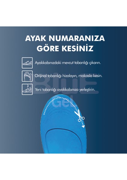 BG184.ML | Yumuşak Memory Foam, Darbe Emici, Ortopedik, Yorgunluk Alan, Asker Botları İç Tabanlık