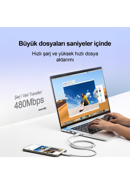 100W Type-C’den Type-C’ye Şarj Kablosu 2 Metre,veri ve Pd Kablosu,ultra Hızlı Şarj, Android Uyumlu,Beyaz 2 Metre CTC100 fiyatları