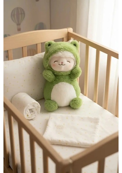 Kostümlü Kuzu Peluş Oyuncak (25CM) - Kurbağa