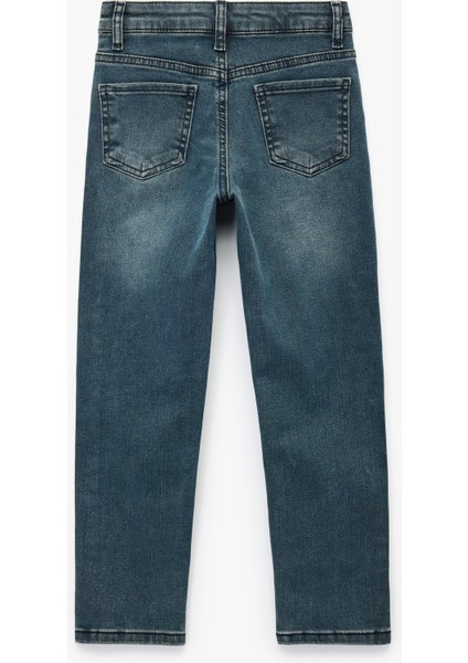 Pamuklu Cep Detaylı Denim Pantolon - Straight Fit fiyatları