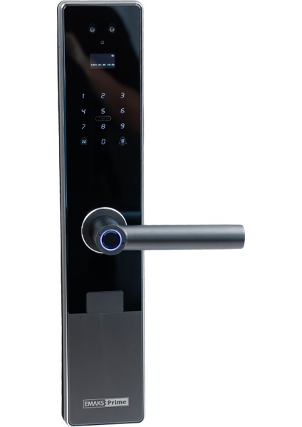 EmaksPrime Akıllı Kilit Retina20 - İç Kilit Dahi, Kamera, Serbest Geçiş Mod, Parmaz İzi, Şifre, Kart