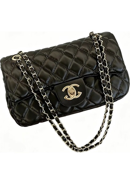 Basit ve Şık Chanel Tarzı Omuz Çantası (Yurt Dışından)