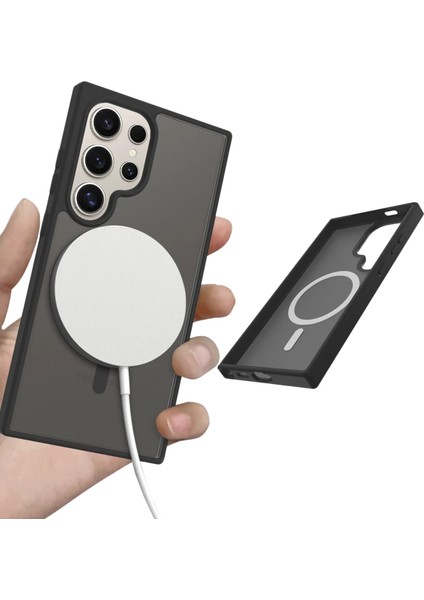 Allzey Joko Samsung Galaxy S25 Ultra Jota Magsafe Kapak - Lila modelleri