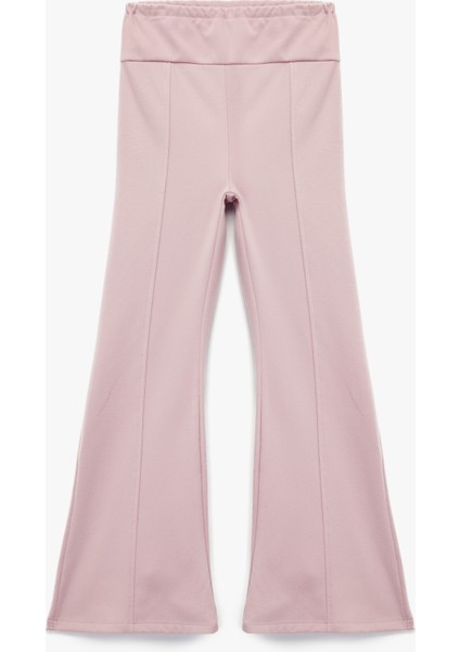 Beli Lastikli Basic Ispanyol Paça Pantolon