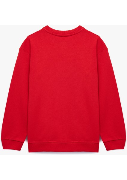 Pamuklu Uzun Kollu Bisiklet Yaka Atatürk Baskılı Sweatshirt fiyatları