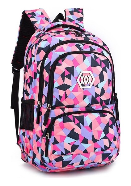 Su Sırt Oxford Öğrenci Kumaş Kız Kapasiteli Geçirmez Çantası Büyük (Yurt Dışından)