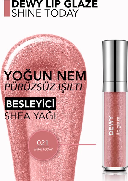 Dewy Lip Glaze Nemlendirici Etkili Yarı Transparan Dudak Parlatıcısı (021 Shine Today) 8682536069380 indirimleri