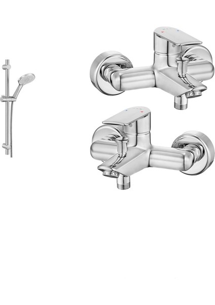 Lia Banyo Bataryası + Ar Tuna Sürgülü Duş Seti