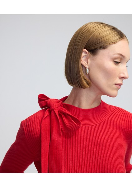 Boyundan Bağlamalı Triko Elbise IW6240002300034 modelleri