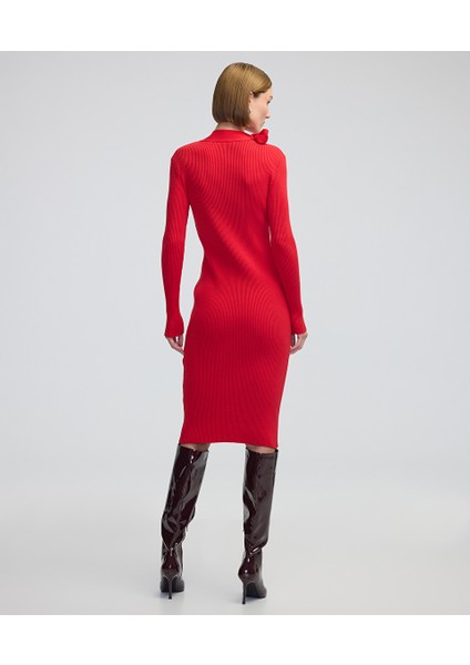 Boyundan Bağlamalı Triko Elbise IW6240002300034 indirimleri