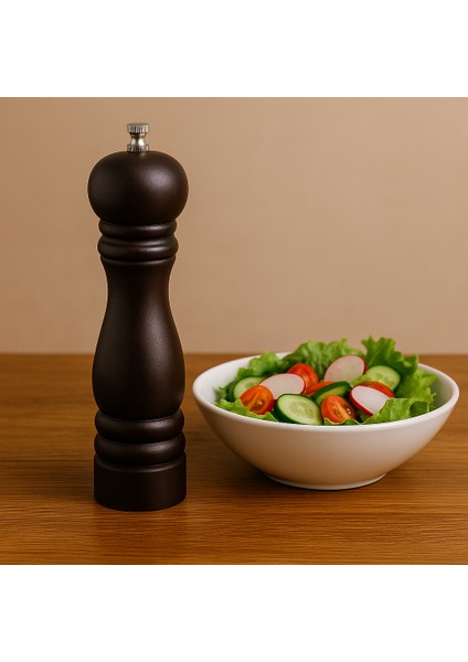 Viyana 22 cm Ahşap Karabiber Değirmeni – Paslanmaz Çelik Öğütme Mekanizmalı fiyatları