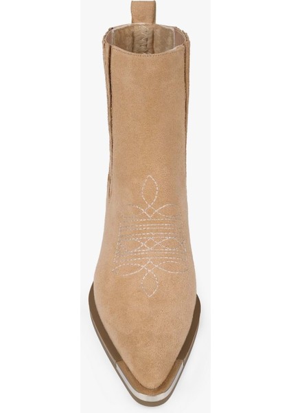 Kadın Stormi Camel Süet Kovboy Bot modelleri