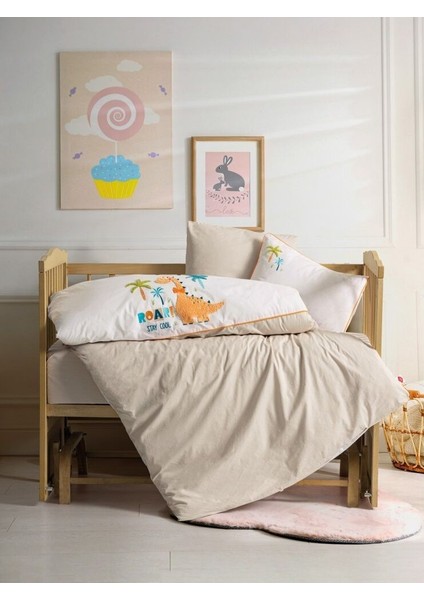 Cotton Box Punch Nakışlı Bebek Nevresim Takımı Kiddo