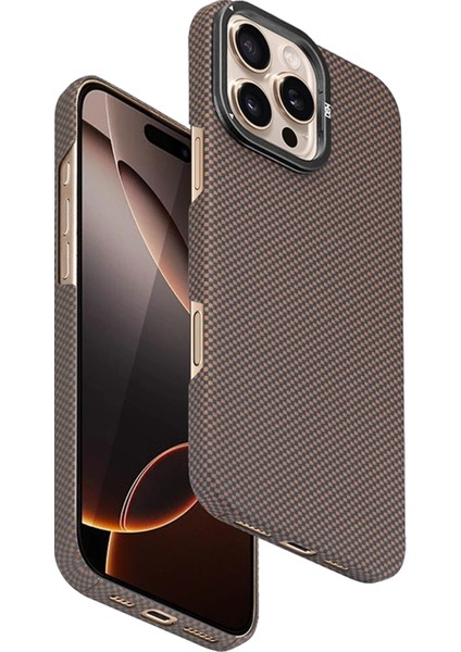iPhone 16 Pro Blaze 1000D Kevlar Magsafe Kılıf - Gold