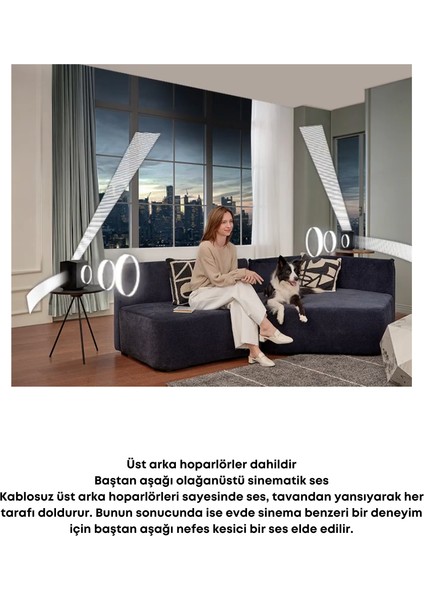 11.1.4 Kanal 656 W Soundbar, Güçlü Premium Bluetooth, Optik ve Hdmı Bağlantı Özellikli KUMANDALI-HW-Q990D