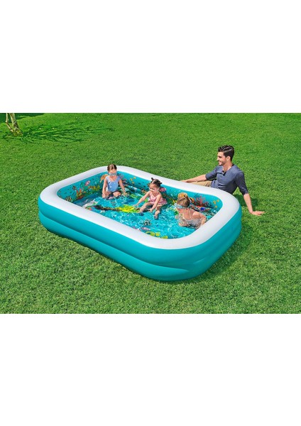 3D Undersea Adventure Şişirilebilir Oyun Havuzu 2,62 M x 1.75 M x 51 cm fiyatları