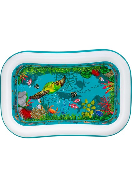 3D Undersea Adventure Şişirilebilir Oyun Havuzu 2,62 M x 1.75 M x 51 cm indirimleri