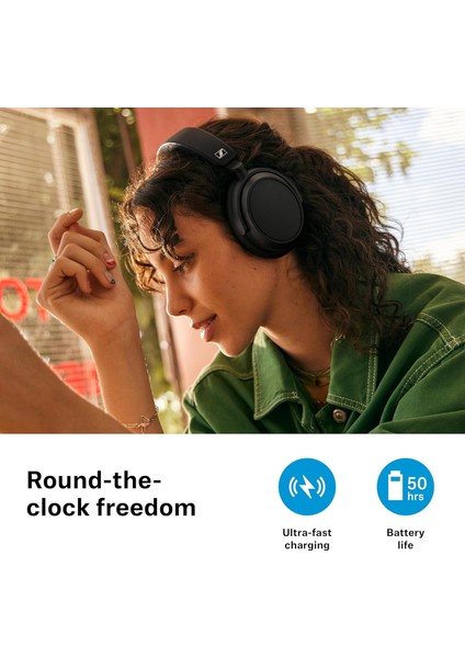 Accentum Plus Wireless, Hibrit Adaptif Anc, Kablosuz Kulak Üstü Bluetooth Kulaklık, Beyaz fırsatları