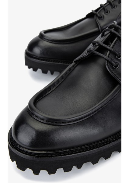 Erkek Hakiki Deri Siyah Casual Ayakkabı 1158 1972 Erk Ayk SK25-26 Nero modelleri