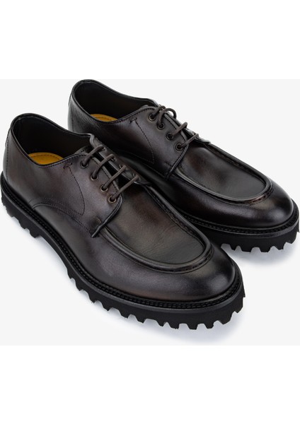 Erkek Hakiki Deri Kahverengi Casual Ayakkabı 1158 1972 Erk Ayk SK25-26 T.moro fiyatları