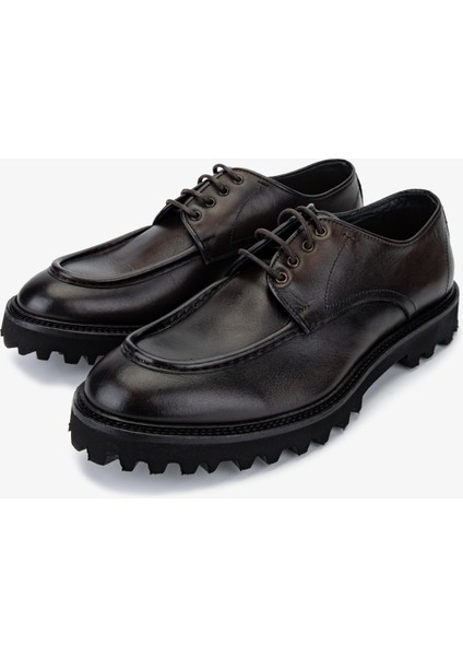 Erkek Hakiki Deri Kahverengi Casual Ayakkabı 1158 1972 Erk Ayk SK25-26 T.moro fırsatları