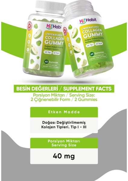 Kolajen Tip - Tip 3 - Bso Çörek Otu Yağı Takviye Edici Gıda Gummy Set indirimleri