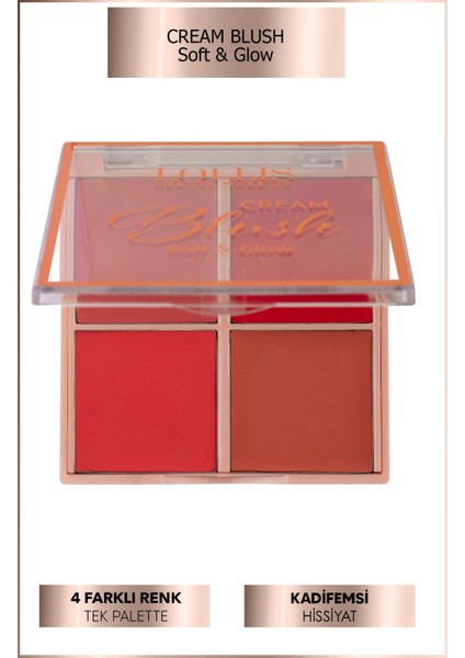 Cream Blush Soft & Glow / Krem Allık Yumuşak ve Işıltılı