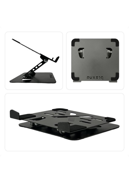 Flexer Ayarlanabilir Ergonomik Laptop Standı - Tablet Standı - Metal - Siyah - FLX2320BL fiyatları