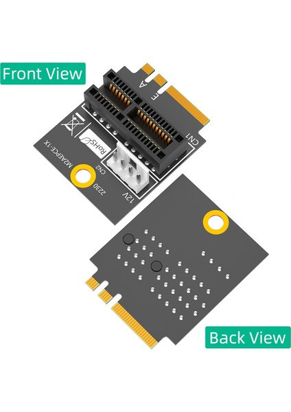 M.2 Ngff Anahtar A/a+E/e - Pcı-E 1x Adaptörü Pcı Express 1x Dönüştürücü Kartı ve Güç Kablosu (Yurt Dışından) fiyatları