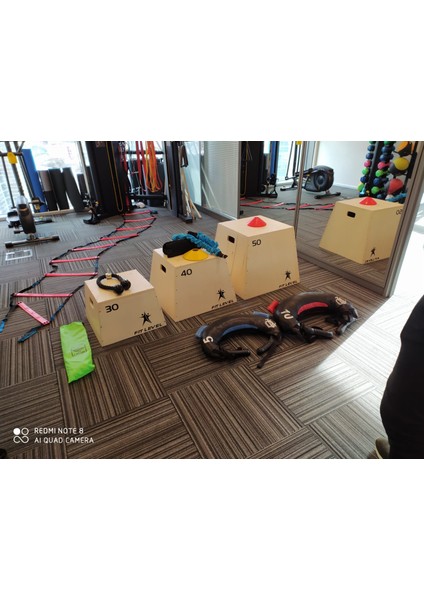 Plyometrik Ahşap Sehpa 3'lü Set