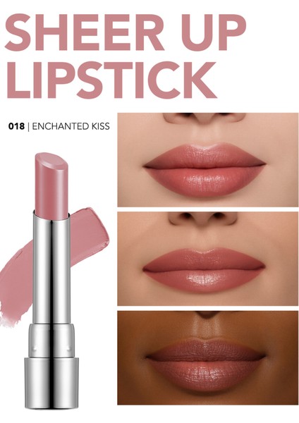 Sheer Up Yarı Transparan & Parlak Bitişli Nemlendirici Ruj (018 Enchanted Kiss) 8682536097864 fiyatları