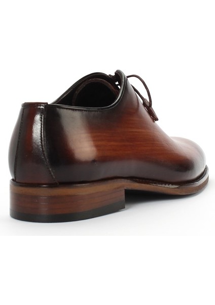 Erkek Taba Bağcıklı Deri Klasik Ayakkabı fırsatları