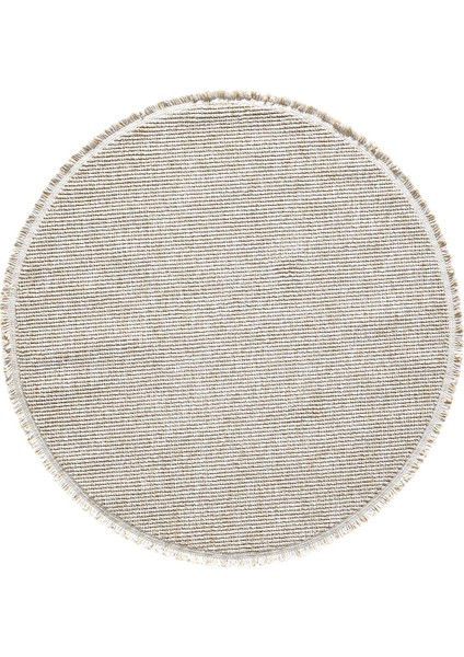 Bej Daire Yuvarlak Modern Dokuma Halı Bukleli BEJ DAİRE indirimleri