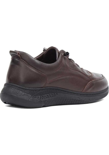 Kadın Kahverengi Kalın Tabanlı Deri Sneaker indirimleri