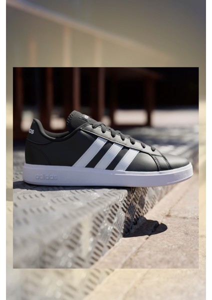 Grand Court Base2 Siyah Erkek Sneaker Ayakkabı GW9251 modelleri