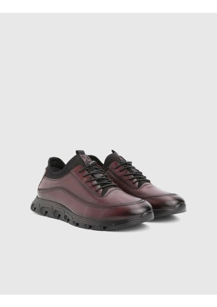 Adler Hakiki Deri Bordo Erkek Spor Ayakkabı