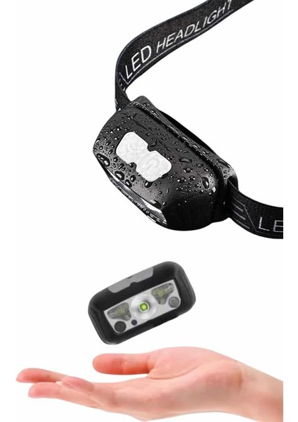 Kamp Lambası Kafa Feneri Kafa Lambası Ayarlanabilir Sensörlü Şarjlı