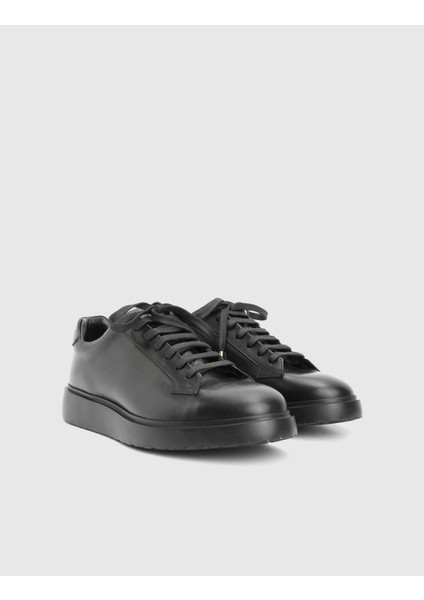 Boli Hakiki Deri Siyah Erkek Spor Ayakkabı