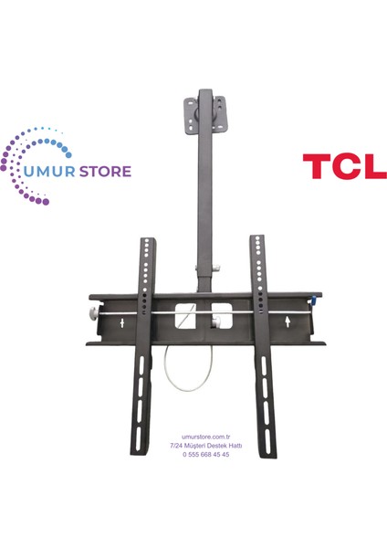 Tcl 65T6C 65" Uydu Alıcılı 4K Ultra Hd Smart QLED Google Tv 42-75 Inç Uyumlu Televizyon Duvar Askı Aparatı