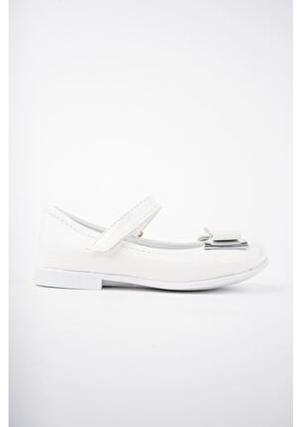 Beyaz Bebe Ayakkabı Kız Çocuklar İçin Cırtlı Bilek Düz Taban Şık ve Rahat modelleri