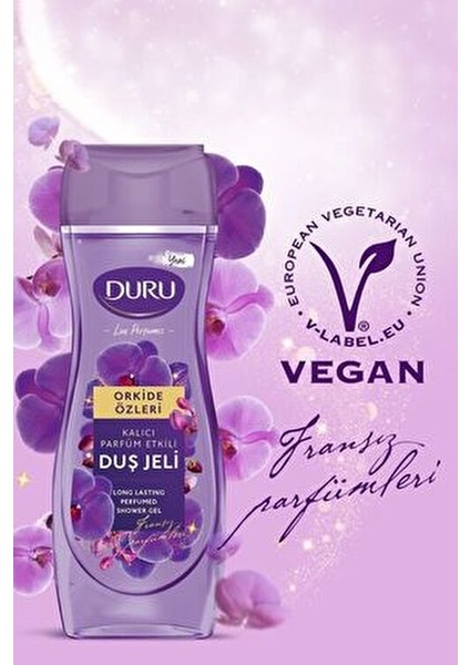 Orkide Özlü Duş Jeli Kalıcı Parfüm Etkisiyle 3X450ML Ferahlatıcı Kullanım indirimleri