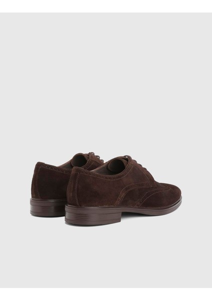 Redi Hakiki Süet Deri Kahverengi Erkek Klasik Ayakkabı fırsatları