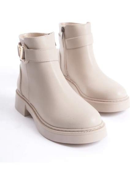 D0802 Kadın Yanı Tokalı Ortopedik Soğuk Geçirmez Bot modelleri